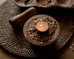 Wooden Mortar and Pestle