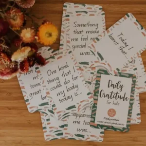 Kids Gratitude Prompts by Growing Kind