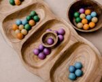 colorful Wooden Marbles