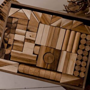 wooden blocks set for kids