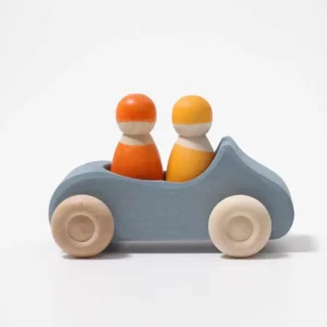 grimms wooden blue car