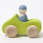 grimms wooden green car