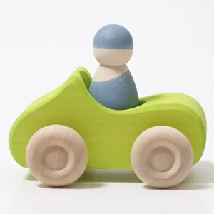 grimms wooden green car