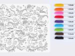 Reusable Drawing Mat and Markers