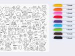 Reusable coloring Mat and Markers