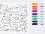 Reusable coloring Mat and Markers