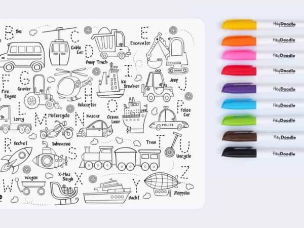 Silicone Reusable Drawing Mat & Markers