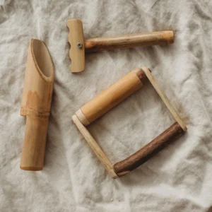 Bamboo Sand Play Set (Set of 3) by QToys