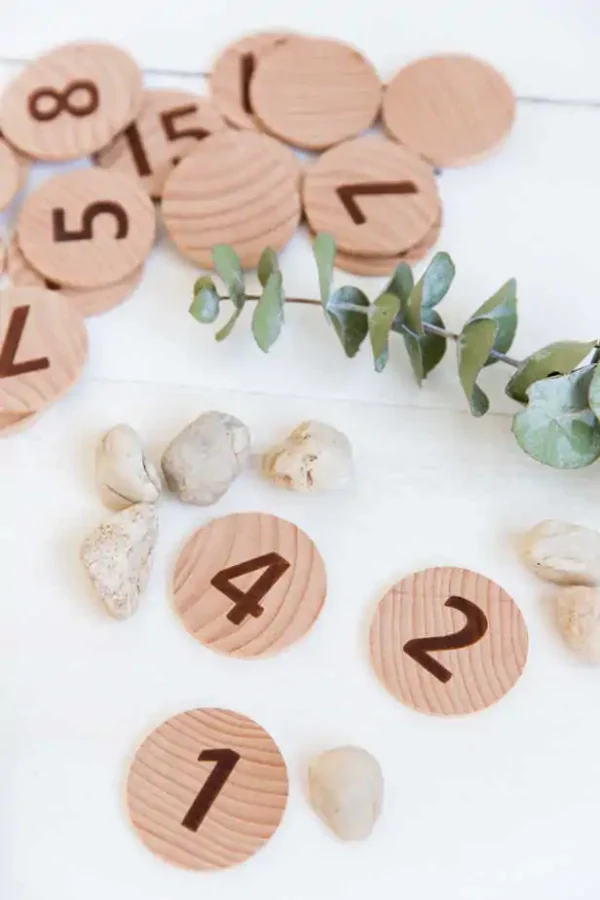 Tactile Wooden Number Set