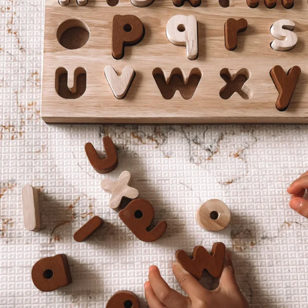 Two Tone Lowercase Alphabet Puzzle