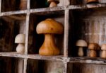 Wooden Mushroom child care toys