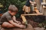 kids playing in mud