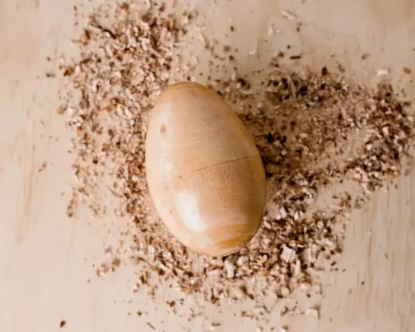 wooden egg