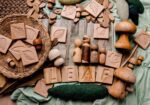 Montessori Uppercase Letter Tiles and Tray