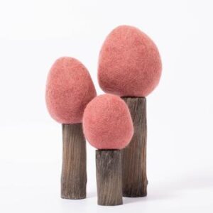 Red Felt Trees