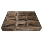 Natural Large Sorting Tray - 9 holes