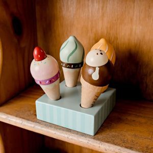 Wooden Ice Cream Honeybake Set - Children's Play / Home Corner / Le Toy Van