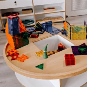 Magnetic Tiles (110 pieces) by Learn & Grow Toys