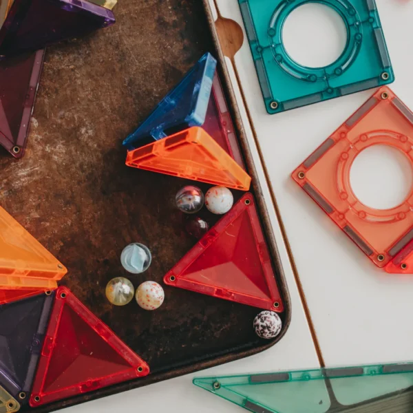 Pack of 100 glass marbles