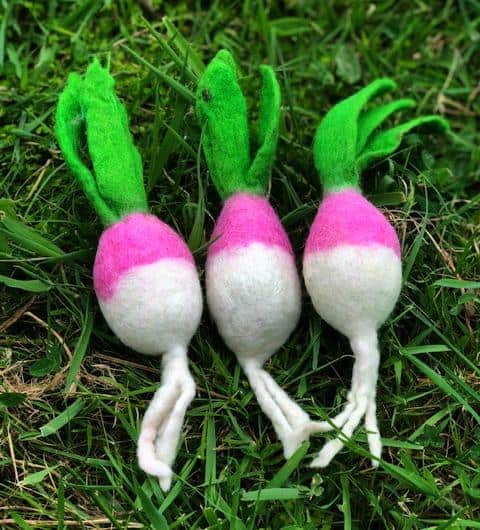 Felted Radish by Himalayan Journey