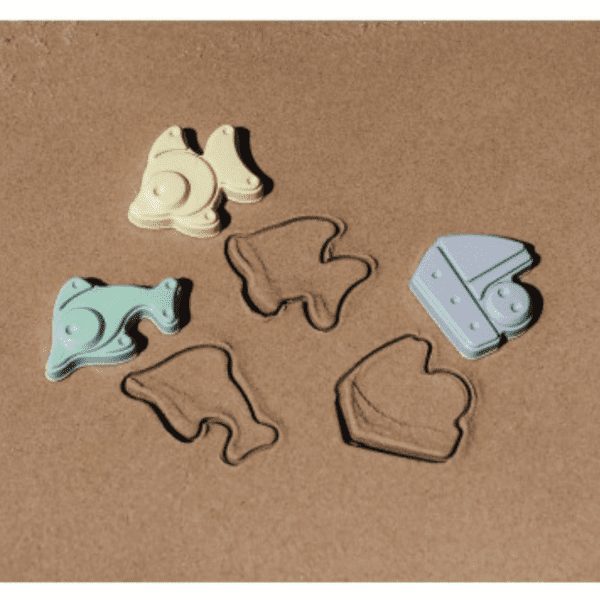 6 Piece Plastic Sand Moulds by Plasto