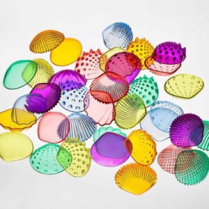 Small Tactile Transparent Shells (Set of 108) by EdX