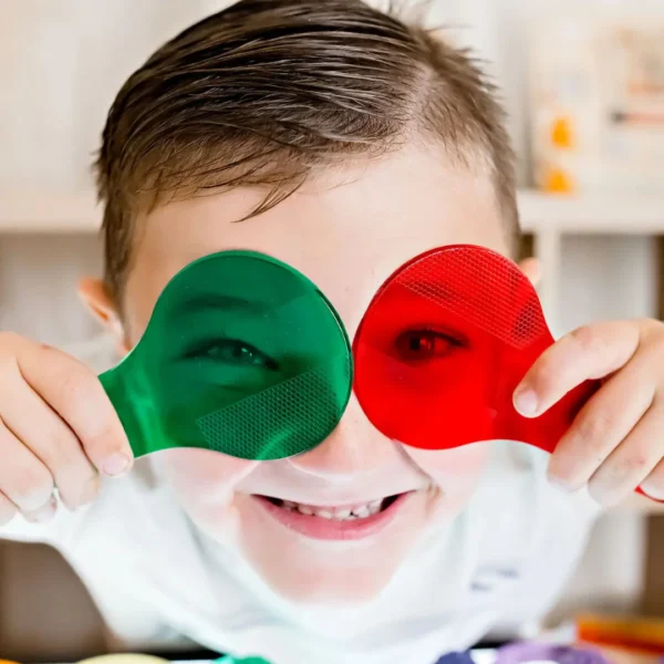 colour paddles light table rainbow science