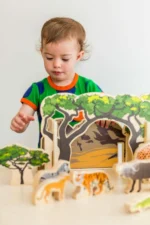 Happy Architect Animals in their Habitat set