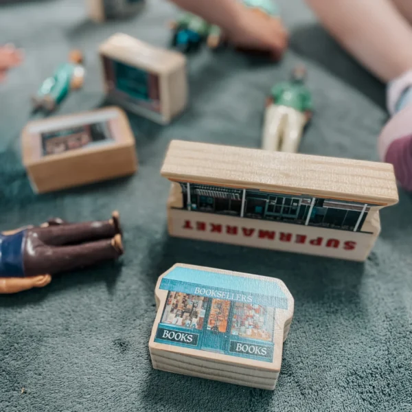 Wooden Small Town Set
