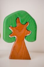 Coloured Wooden Trees (Set of 3)