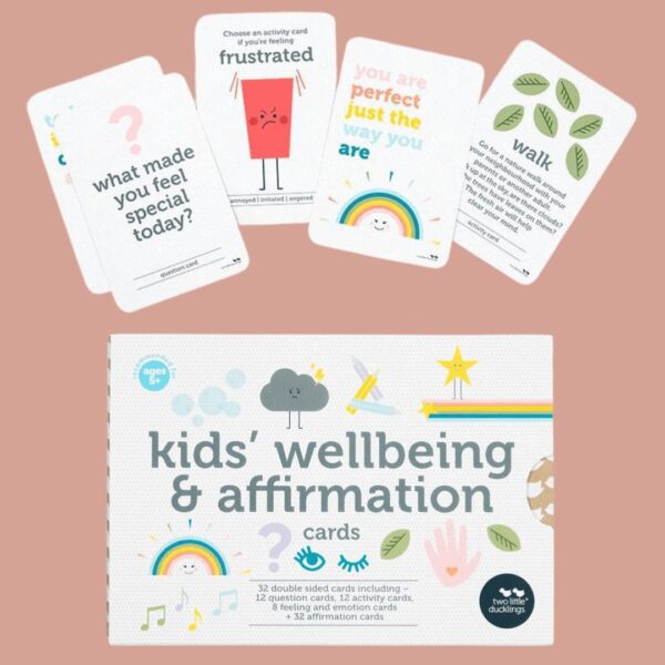 Kids Wellbeing and Affirmation Flash Cards