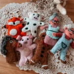 Handmade Gingerbread Man Finger Puppet