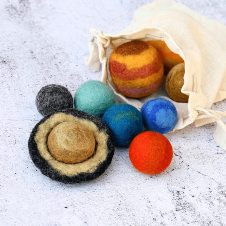 Solar System Space Felt Planets by Tara Treasures – Growing Kind