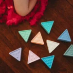 9 Triangle Blocks made from toxic-free silicone