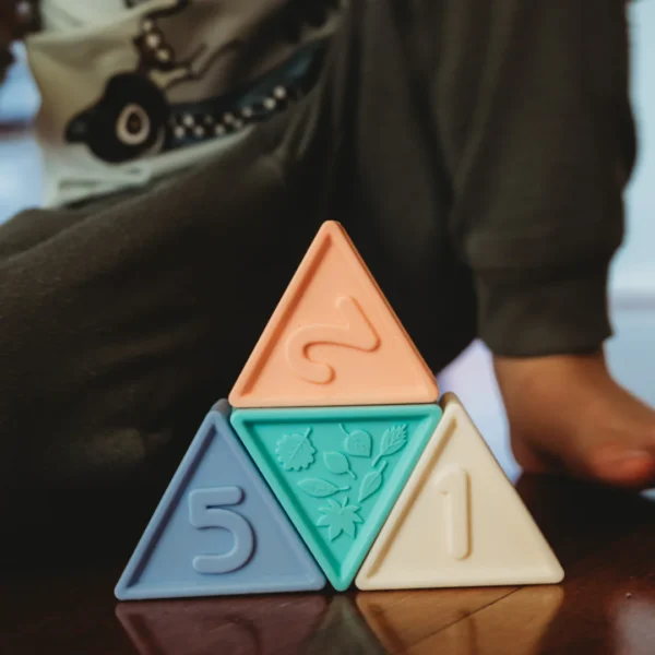 Triangle Blocks made from toxic-free silicone