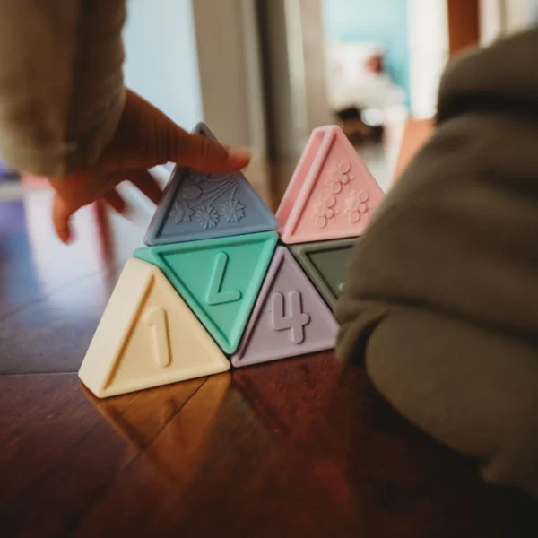 colourful triangular blocks