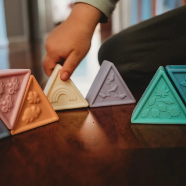 colourful triangle blocks