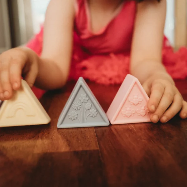 Jellystone Triblox Pastel Silicone Triangle Blocks