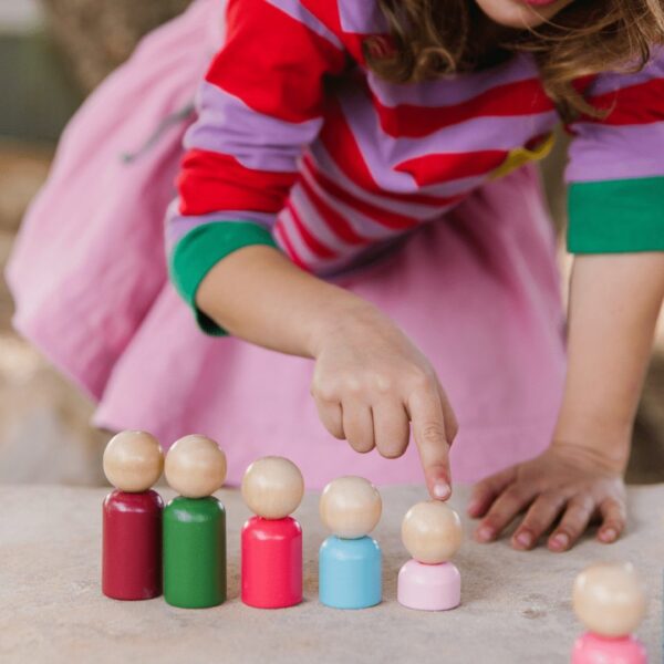 Rainbow Families Peg Dolls by Freckled Frog
