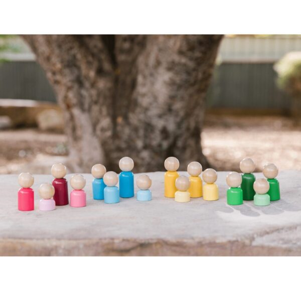 Rainbow Families Peg Dolls by Freckled Frog