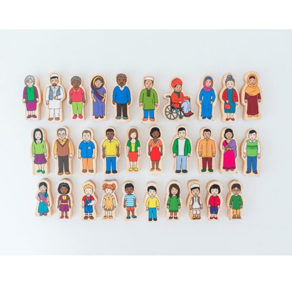 wooden family set - growing kind