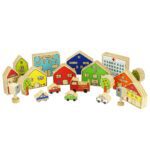 Wooden Village Small World Set