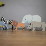 Wooden animals set