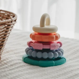 Stacker and Teether Toy (Pastel) by Jellystone Designs
