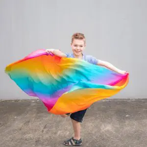 Rainbow Play Silk (90cm) by Play Silkies