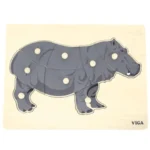 Montessori Puzzle Hippo by VIGA Toys