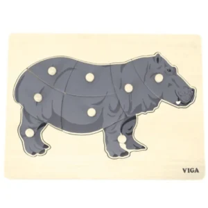 Montessori Puzzle Hippo by VIGA Toys