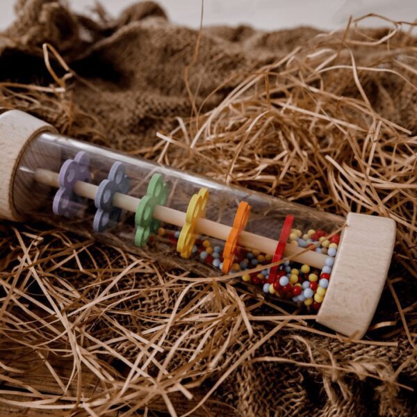 wooden rain maker rattle by Kaper Kidz