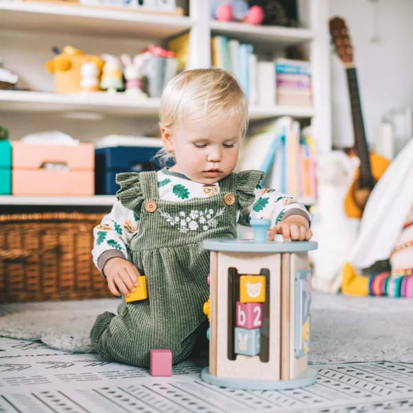 toddler playing with Sorter