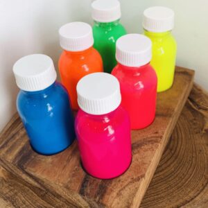 colorful Square Glass Bottles